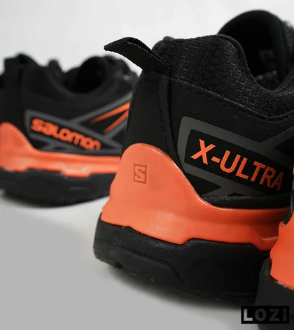 کفش کتانی مشکی طوسی نارنجی سالومون Salomon X ULTRA