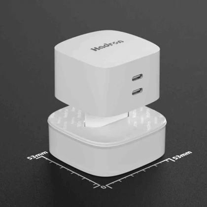 شارژر دیواری 65 وات هادرون Hadron مدل C1016 با دو پورت تایپ سی
