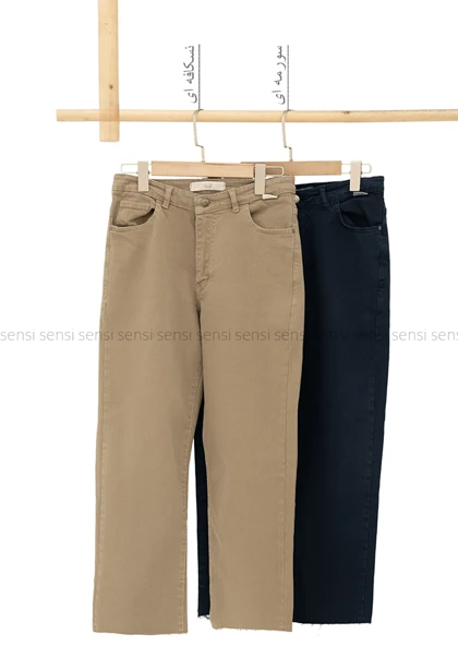 شلوار جین راسته دمپا کات کد1005226