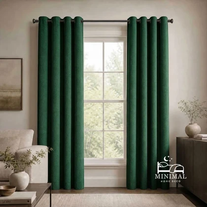 پرده مخمل کتان کلارا
