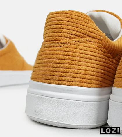 کفش کتانی کژوال مردانه خردلی ZARA مدل 6807