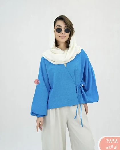 شومیز جلو بندی 4898