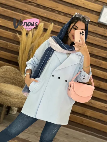 مانتو پشت ژیله جیب برعکس