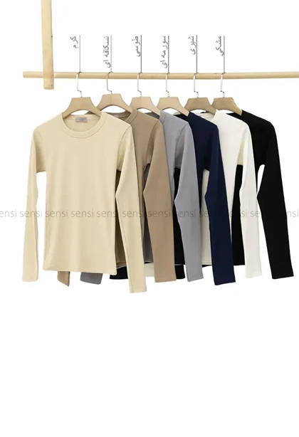 بلوزکبریتی کشی یقه گرد کد1005017