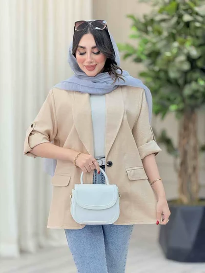 مانتو دو دکمه ژیکان
