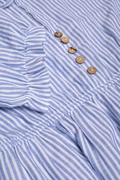 پیراهن لینن بلند - 9112