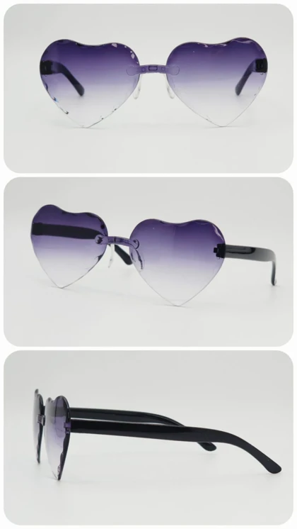 عینک آفتابی بچگانه اسپرت قلبی با شیشه‌های ضد اشعه UV