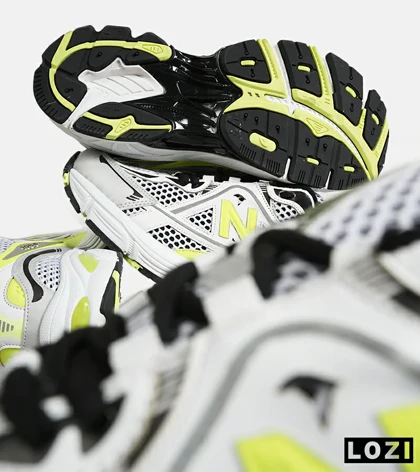 کفش کتانی مردانه و زنانه سفید لیمویی NEW BALANCE 1064 V.2