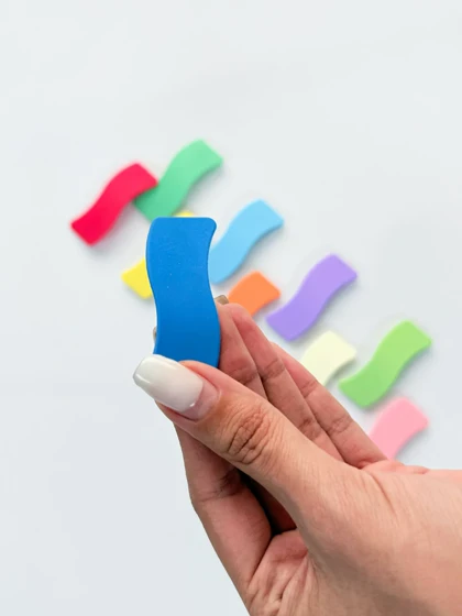 گیره مو تق تقی طرح موج شمعی