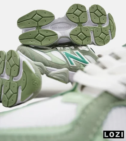 کفش کتانی زنانه سبز سفید NEW BALANCE 9060