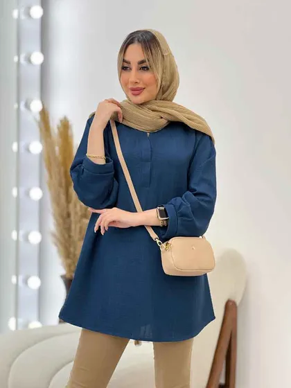 مانتو جلو بسته یقه دیپلمات
