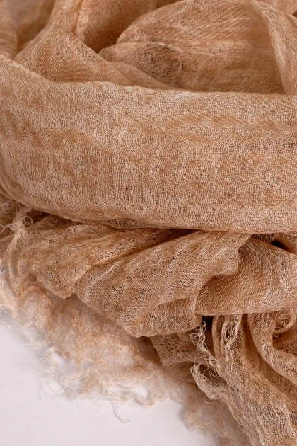 شال لینن ریشه دار زنانه