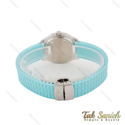 ساعت پتک فیلیپ آکوانا زنانه سیلور آبی نگین‌دار Patek-5609-L