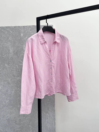 شومیز صورتی برند zara🎀