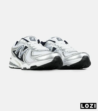 کفش کتانی بزرگ پا سفید طوسی مشکی New Balance 860 v02 مدل 8368