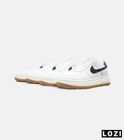 کفش کتانی بزرگ پا سفید سرمه ای نایک NIKE AIR FORCE