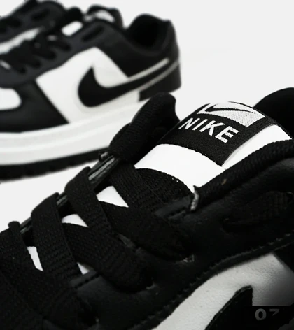 کفش کتانی بزرگ پا مشکی سفید نایک NIKE AIR FORCE مدل 4765