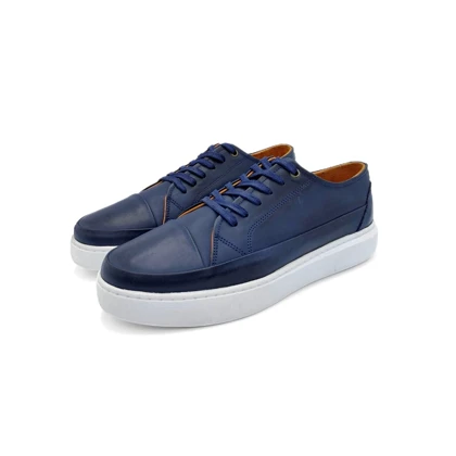 کفش ونس چرم طبیعی مردانه استار مدل Flat shoes - 0150