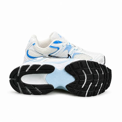 کفش کتانی مردانه رانینگ مدل نایکی V5 سفید آبی Nike V5