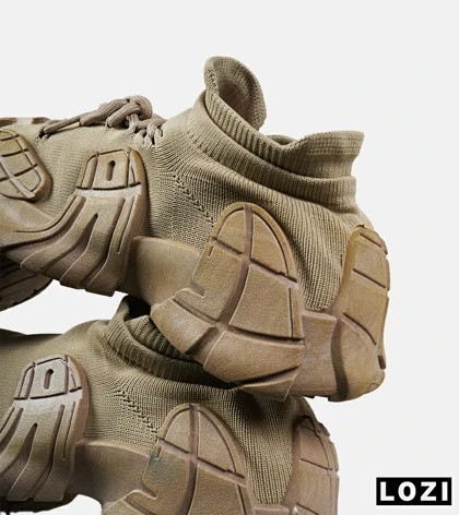 کفش کتانی مردانه کرم BALENCIAGA مدل 7491