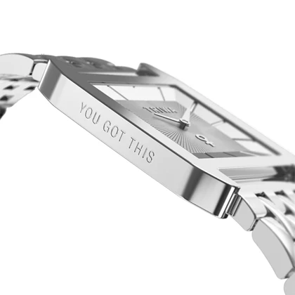 ساعت مچی عقربه ای زنانه تریوا مدل Power steel - Steel Brace Super Slim