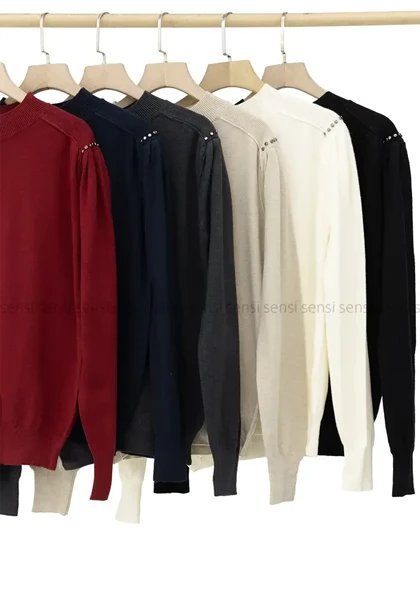 بلوز بافت سرآستین ساچمه وارداتی کد1004586