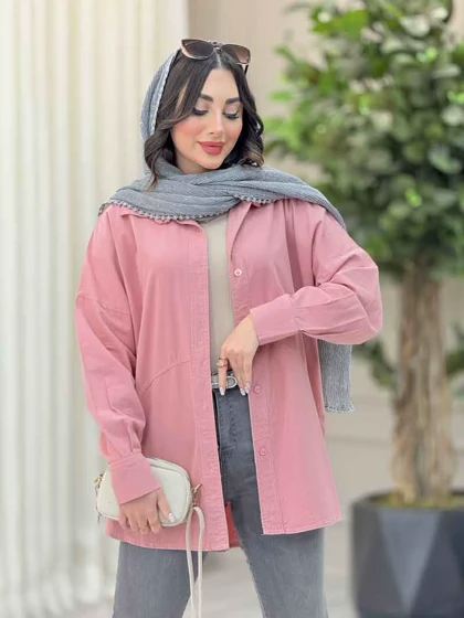 شومیز پشت پیله برش‌دار