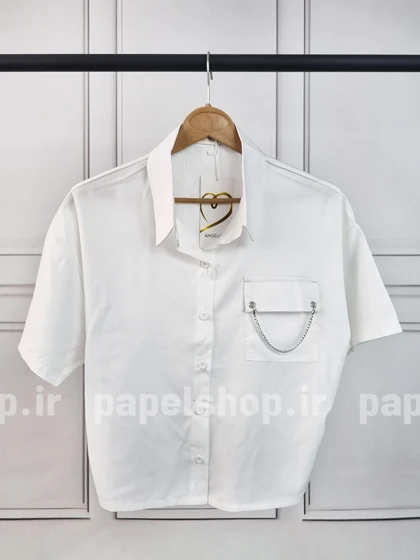شومیز کراپ زنجیردار پشت کش