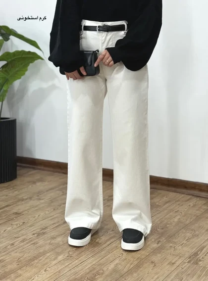 شلوار کتان نیم بگ 1