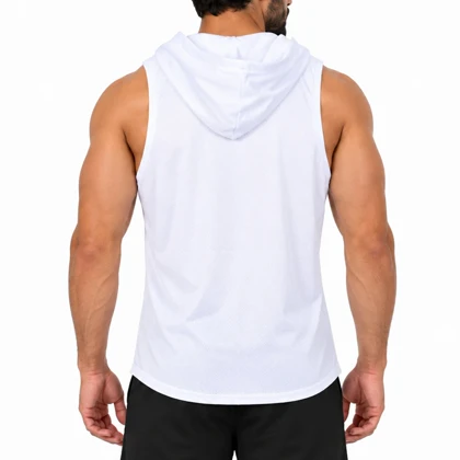 رکابی کلاهدار ورزشی مردانه نایک مدل DS-Dri Fit-5G0684 سفید