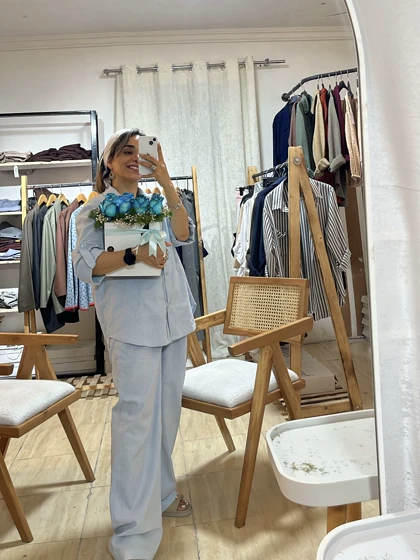 شلوار لینن اسلپ زنانه خنک و راحت کد 1002