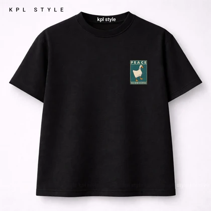 تیشرت باکسی 100٪ پنبه طرح (PEACE) | کد 1376