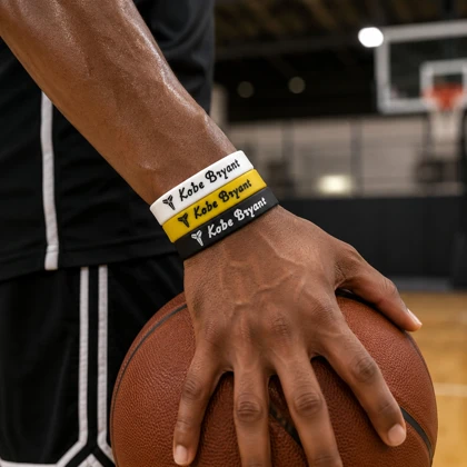 دستبند بسکتبالی سیلیکونی طرح Kobe Bryant