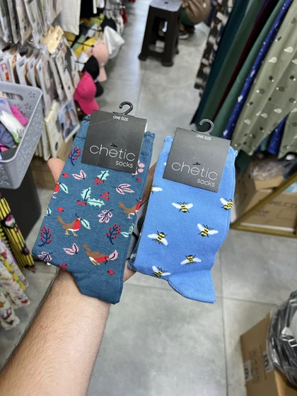 جوراب چتیک ساق‌دار زنانه طرح دار chetic