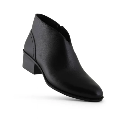 نیم بوت زنانه چرم یلسان مدل ویکات کد 689-GN