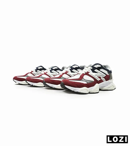 کفش کتانی زنانه زرشکی سفید طوسی NEW BALANCE 9060
