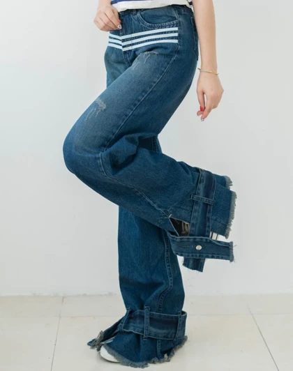 شلوار جین بگ بغل خط