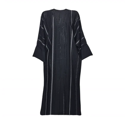 مانتو زنانه عبایی مجلسی راه راه