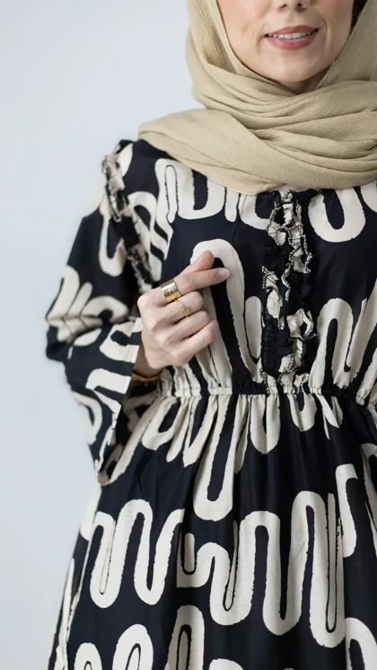 پیراهن بلند کمر باریک