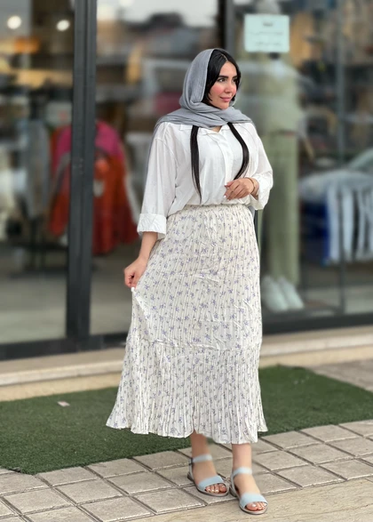 دامن پینترستی آسترکشی شده وارداتی کد 818