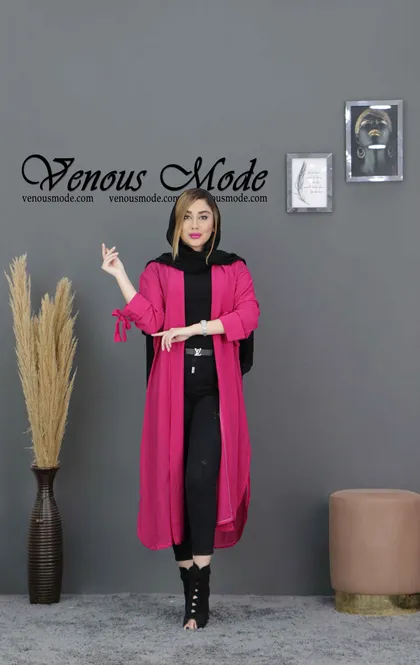 مانتو کراش آستین بنددار