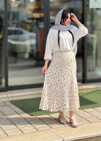 دامن پینترستی آسترکشی شده وارداتی کد 818
