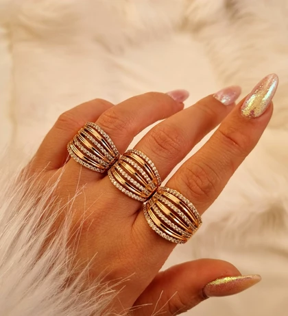 انگشتر ژوپینگ طرح طلا