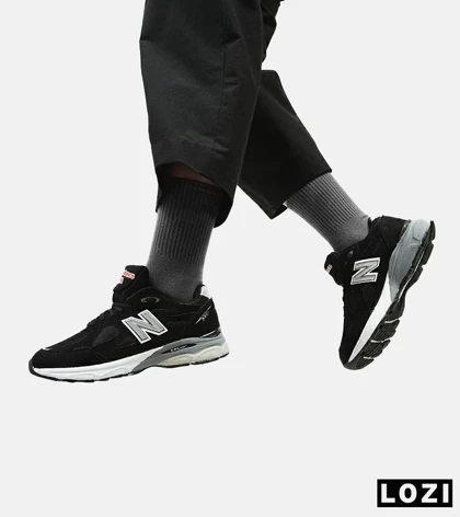 کفش کتانی مشکی طوسی NEW BALANCE 990