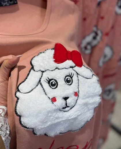 لباس راحتی طرح فانتزی سایز نرمال سیاه اینجه کد 52549