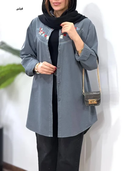 مانتو گلدوزی آیسو ساحل