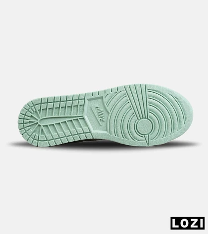 کفش کتانی مردانه و زنانه کرم سبز NIKE jordan 1 مدل 8789