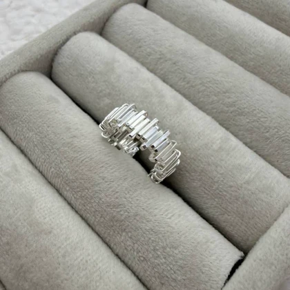 انگشتر پیانویی در دو رنگ