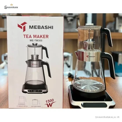 چای‌ساز 1.7 لیتر مباشی مدل MEBASHI ME-TM305B