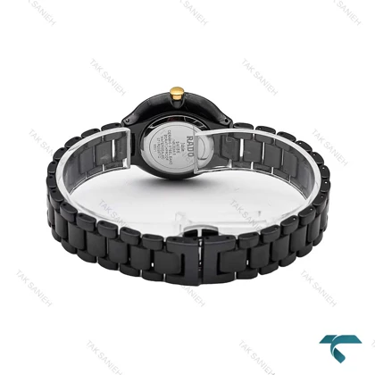 ساعت رادو زنانه سرامیکی عقربه طلایی Rado-6332-L